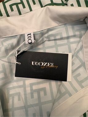 Uoozee Women's Light Green Geometric Dress